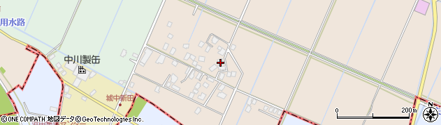 茨城県つくばみらい市城中411周辺の地図