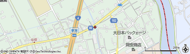 埼玉県越谷市平方1160周辺の地図