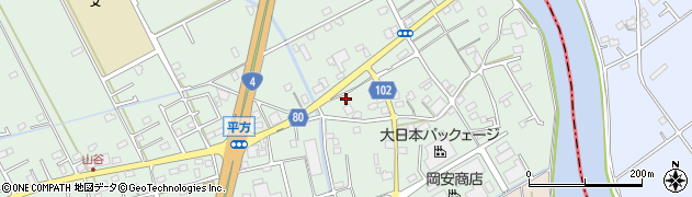 埼玉県越谷市平方1021周辺の地図
