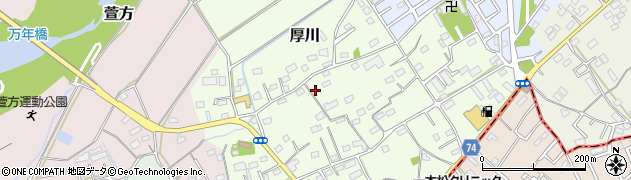 埼玉県坂戸市厚川105周辺の地図