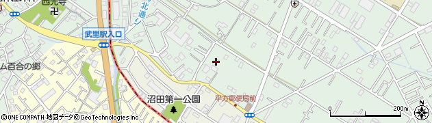 埼玉県越谷市平方1670周辺の地図