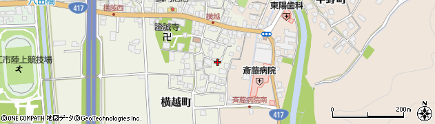 福井県鯖江市横越町12周辺の地図