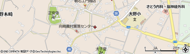 茨城県守谷市野木崎1225周辺の地図