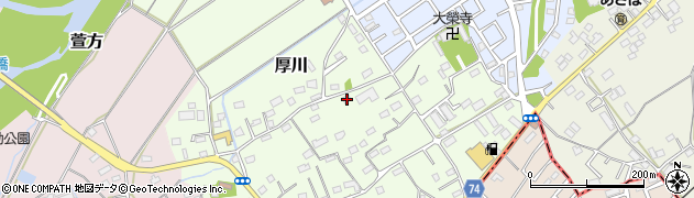 埼玉県坂戸市厚川184周辺の地図