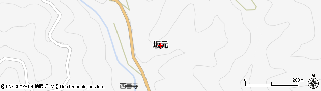 埼玉県飯能市坂元周辺の地図