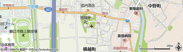 福井県鯖江市横越町13周辺の地図