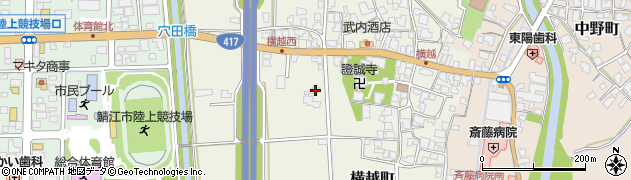 福井県鯖江市横越町14周辺の地図