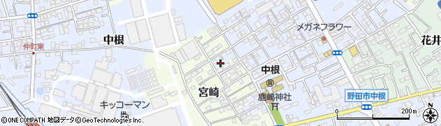 千葉県野田市中根35周辺の地図