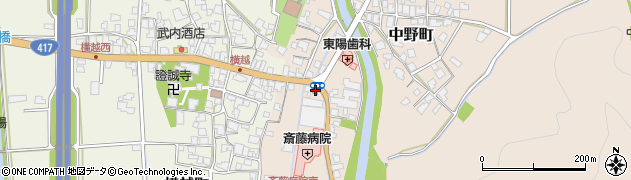 中河郵便局周辺の地図