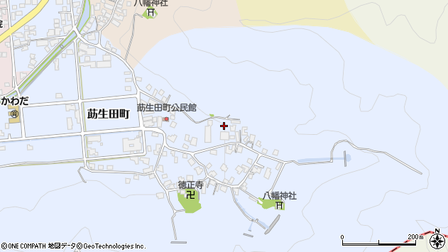 〒916-1224 福井県鯖江市莇生田町の地図