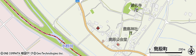 茨城県牛久市奥原町2101周辺の地図