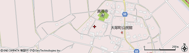 茨城県龍ケ崎市大塚町周辺の地図