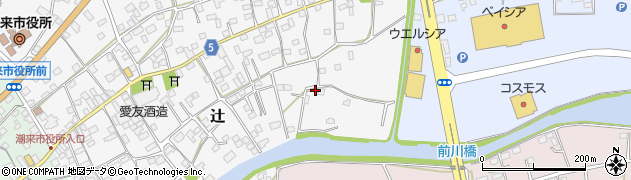 茨城県潮来市辻32周辺の地図