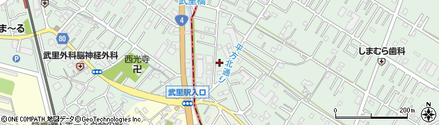 埼玉県越谷市平方21周辺の地図