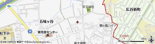 埼玉県鶴ヶ島市五味ヶ谷179周辺の地図