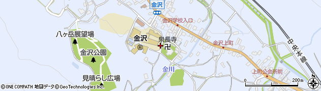 長野県茅野市金沢（金沢）周辺の地図