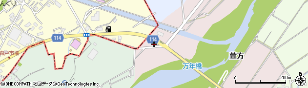 埼玉県坂戸市萱方318周辺の地図