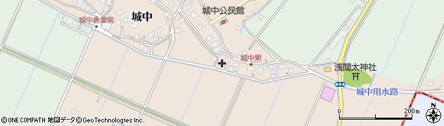 茨城県つくばみらい市城中857周辺の地図