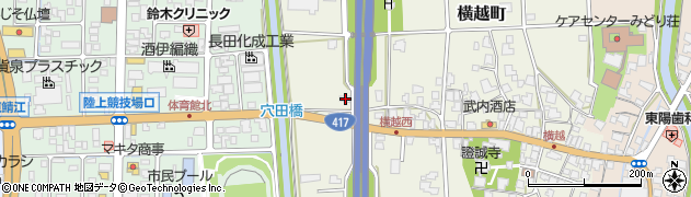 福井県鯖江市横越町19周辺の地図