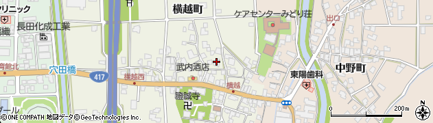 福井県鯖江市横越町22周辺の地図