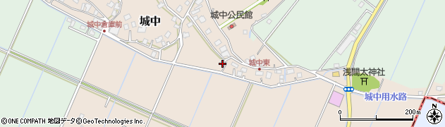 茨城県つくばみらい市城中847周辺の地図