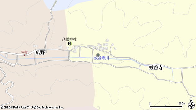 〒916-0253 福井県丹生郡越前町蚊谷寺の地図