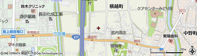 福井県鯖江市横越町20周辺の地図