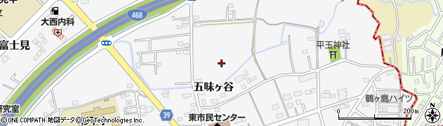 埼玉県鶴ヶ島市五味ヶ谷周辺の地図