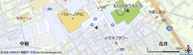 千葉県野田市中根46周辺の地図