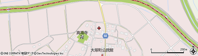 茨城県龍ケ崎市大塚町2191周辺の地図