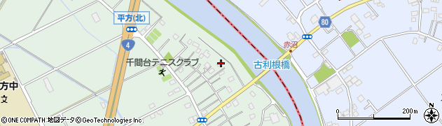 埼玉県越谷市平方1068周辺の地図