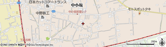 埼玉県坂戸市中小坂827周辺の地図