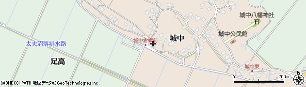 茨城県つくばみらい市城中330周辺の地図
