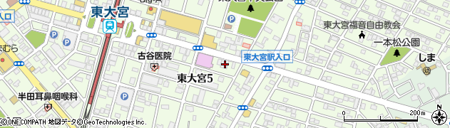 武蔵野銀行東大宮支店 ＡＴＭ周辺の地図