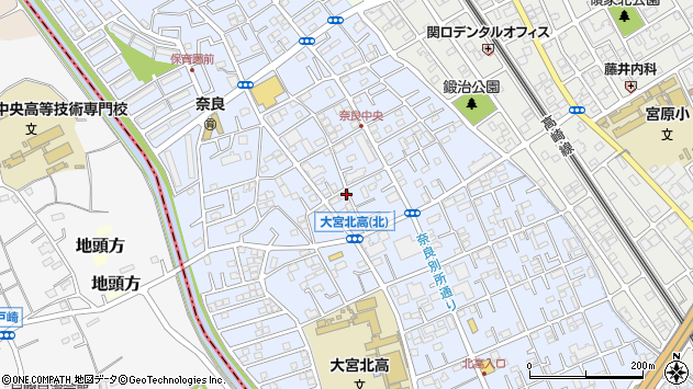 〒331-0822 埼玉県さいたま市北区奈良町の地図