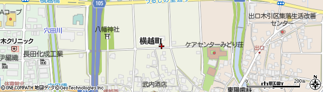 福井県鯖江市横越町25周辺の地図