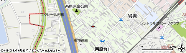埼玉県さいたま市岩槻区西原台周辺の地図