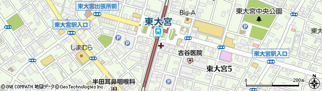 ドトールコーヒーショップ 東大宮東口店周辺の地図