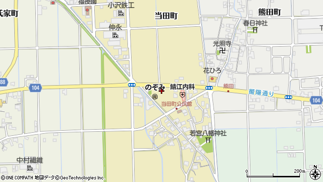 〒916-0065 福井県鯖江市当田町の地図