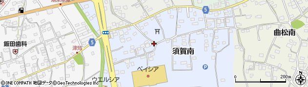 茨城県潮来市須賀南周辺の地図