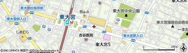 ヘアーアンドスパ パーム 東大宮店(hair and spa palm)周辺の地図
