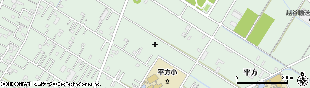 埼玉県越谷市平方周辺の地図