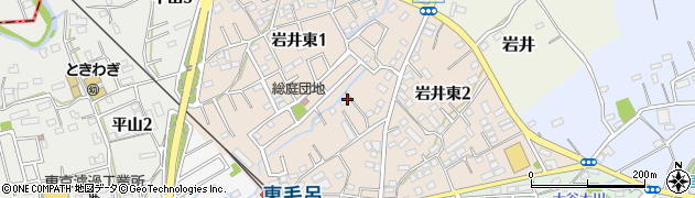 埼玉県入間郡毛呂山町岩井東周辺の地図