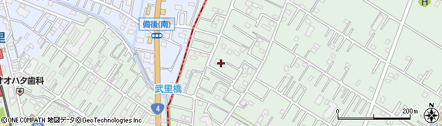 埼玉県越谷市平方81周辺の地図