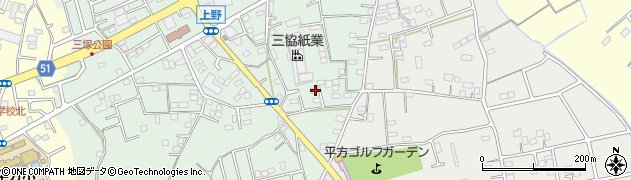 埼玉県上尾市上野303周辺の地図