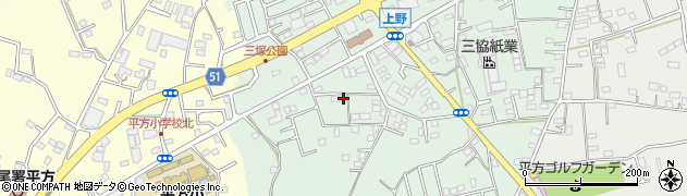 埼玉県上尾市上野166周辺の地図