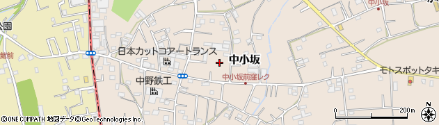 埼玉県坂戸市中小坂737周辺の地図