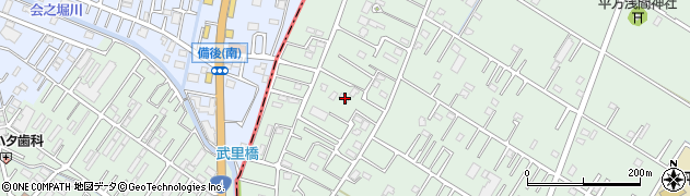埼玉県越谷市平方90周辺の地図