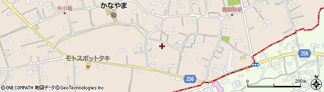 埼玉県坂戸市中小坂396周辺の地図