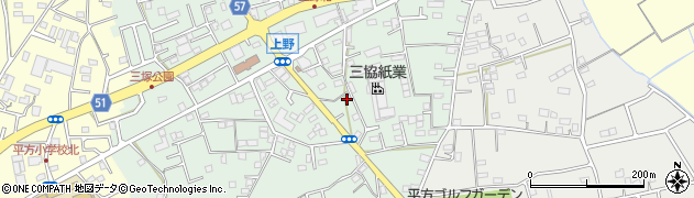 埼玉県上尾市上野236周辺の地図